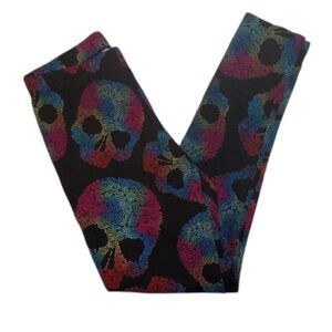 Sugar skull leggings Halloween juniors small 3-5 no boundaries NWT